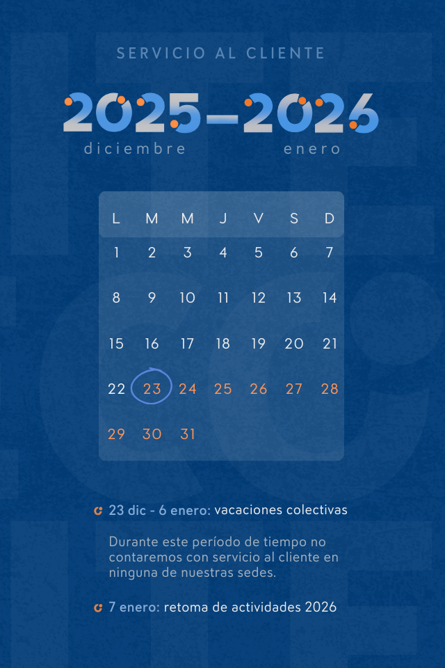 Vacaciones colectivas 2025 -26